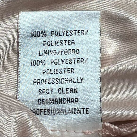 J.R. Nites by Carol Lin Y2K Embellished Top Size 12 Pink Flutter Sleeve Coquette - Picture 8 of 8